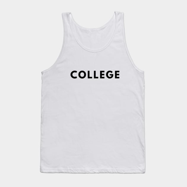 College Tank Top by officialdesign